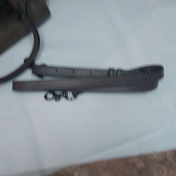 Coach 12117 Swagger 27 Pebble Leather Satchel in DKLIQ Fatigue - Picture 11 of 12